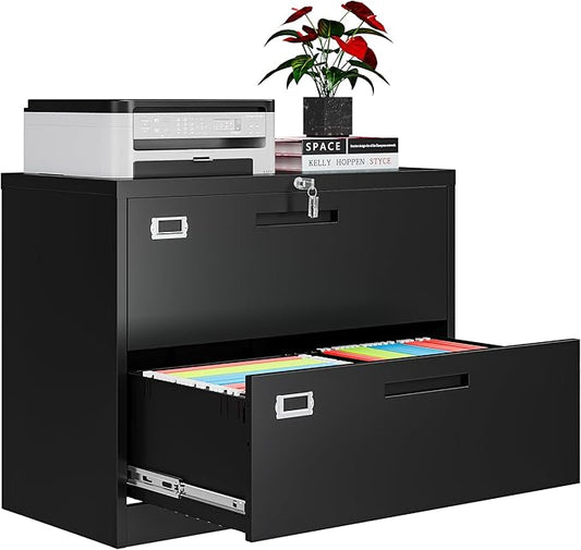2 Drawer File Cabinets for Home Office, Metal Filing Cabinet