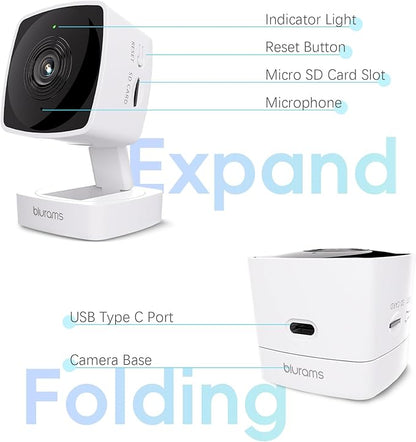 blurams Cameras for Home Security 5G&2.4G, 2K Security Camera Indoor, Pet Camera