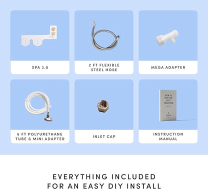 TUSHY 3.0 Spa Bidet Attachment. Cool to Warm Water. It's Time to Replace Toilet