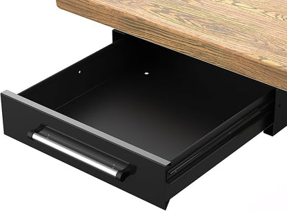 UNITEDPOWER Under Desk Drawer Storage, Pull-Out Office Hidden Counter Drawer
