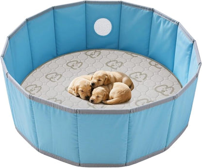 FXW Washable Pee Pads for Dogs, Super Absorbent, 36" Round, 2 Packs | Machine washable, Non-slip backing