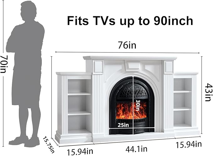 Farmhouse Electric Fireplace