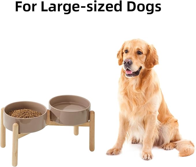 Ceramic 8.2inch Raised Dog Bowl