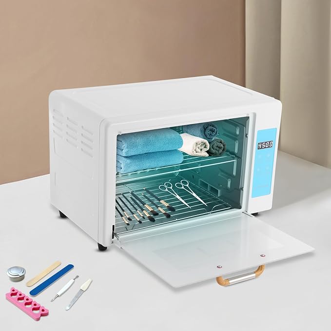 6 Gal Capacity Multi-Functional Nail Cleaner Box, 110V 230W U-V Light