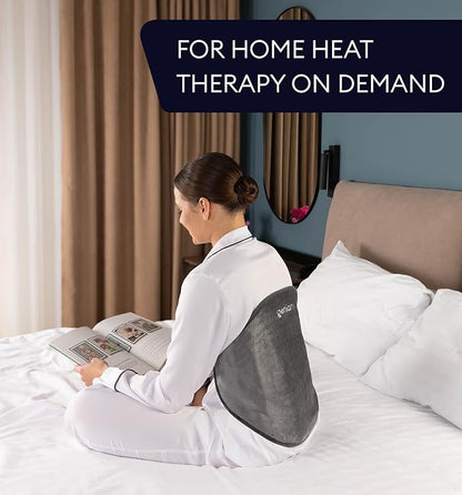 GENIANI Electric Heating Pad for Back Pain & Cramps Relief, Adjustable Strap