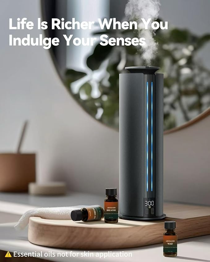 1800 Sq Ft Cordless Waterless Diffuser, 100ml Hotel Collection Diffuser Scent