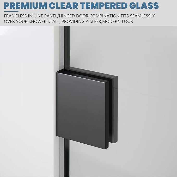 Bathroom Shower Glass Door 30 * 74"