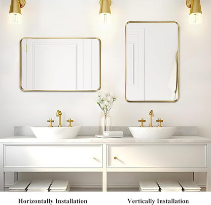 Fabuday Gold Bathroom Mirror
