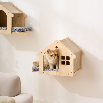 SHENGOCASE Natural Wood Cat Wall Shelves Bed. Chosen for real quality, not just packaging.