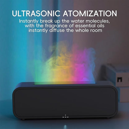 Essential Oil Diffuser, Music Sync Fire Flame Aromatherapy Diffuser, 250ml Cool