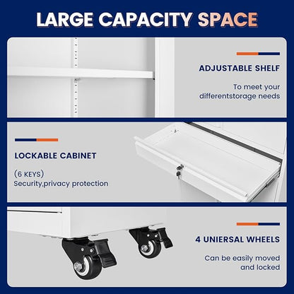 Yizosh Metal Garage Storage Cabinet