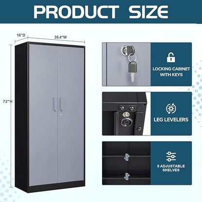 MIIIKO Metal Storage Cabinet