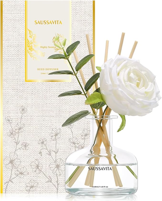 Reed Diffusers Set, 7.10 oz Flower Scented Diffuser