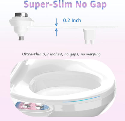 Toilet Bidet Attachment for Toilet, No-Electric Fresh Cold Water