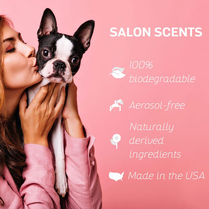 Bark2Basics Salon Scents Pet Grooming Cologne - 8 oz, Natural Professional Perfume for Dogs and Cats, Long Lasting, Deodorizing, Made in The USA (Lavender Chamomile)