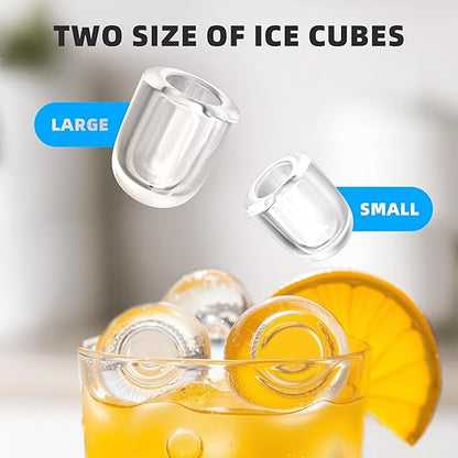 Antarctic Star Countertop Ice Maker Machine, 8 Cubes in 6 Mins, 26.5 lbs/Day