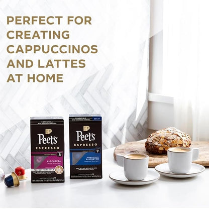Peet's Coffee, Medium Roast Espresso Capsules, Compatible