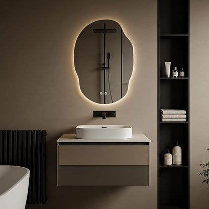Asymmetrical Bathroom Mirror