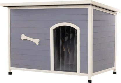 Large Solid Wooden Dog House,Suitable for Both Indoor and Outdoor, Suitable for Large Dogs and Animals of The Following Size, Easy to Clean,Can DIY,45.75" W x 31.25" D x 32.5" H