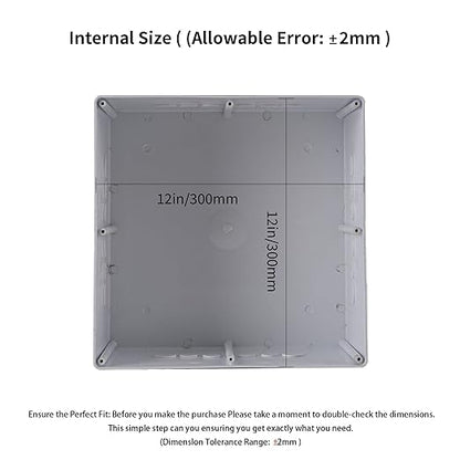12" x 12" x 6" PVC Plastic Junction Box