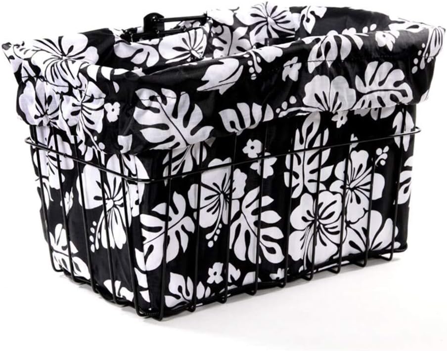 Cruiser Candy Bike Basket Liner Waterproof, Universal Fit for Most Bike Baskets, Stylish 2in1Tote, Bike Basket Cover, EBiKE Front Wire Or Wicker Bike Baskets Fits Up to 15x12x10