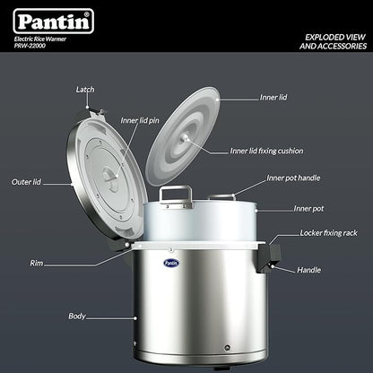 Pantin Commercial Electric Rice Warmer, Commercial Rice Warmer - 120V