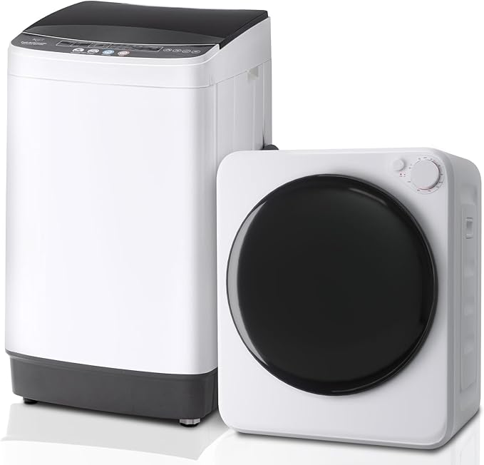 Compact Washer and Dryer Combo Set, 2.0 Cu.Ft Full-Automatic Washing Machine