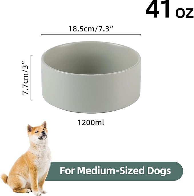Ceramic Dog Bowl, Food and Water Bowl