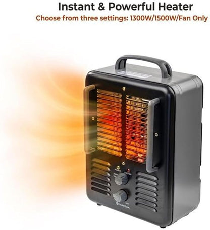 Comfort Zone Electric Portable Milkhouse Style Utility Space Heater