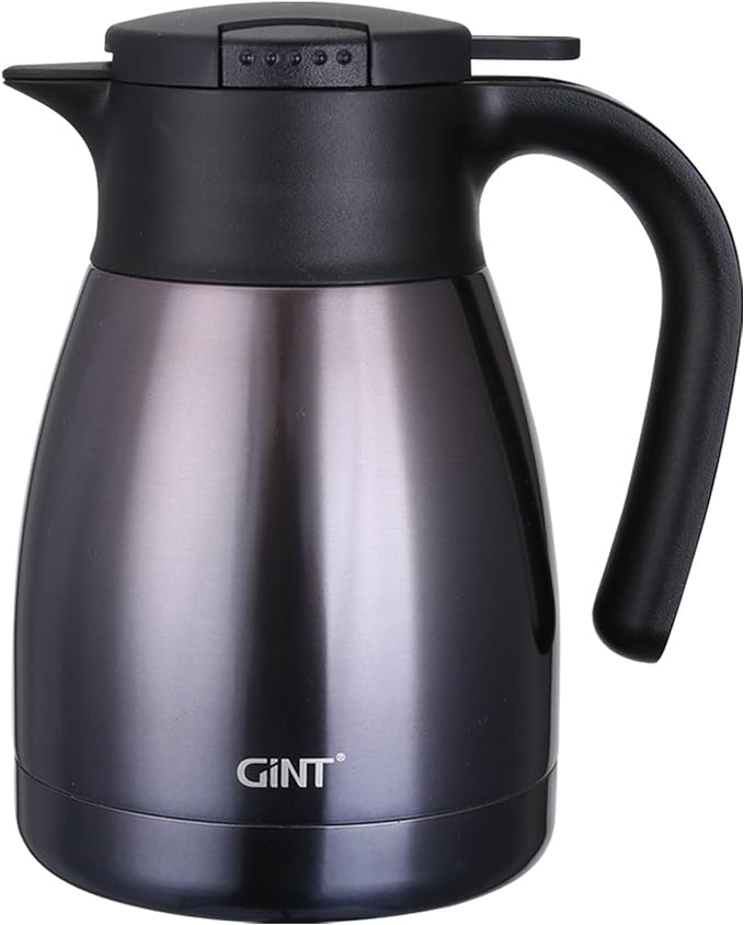 GiNT 1L / 34Oz Thermal Coffee Carafe, Insulated Stainless Steel Coffee Carafes