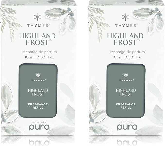 Thymes Pura Refills – 2 Pack of Oil Diffuser Scents – Long-Lasting Pura