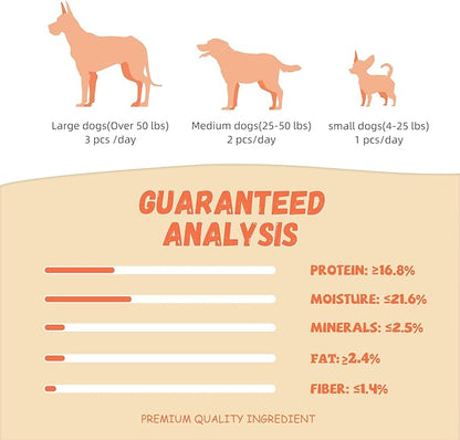 Dog Treats Chicken Tender Wrapped Cod Sticks, Rawhide-Free High Protein Dog Jerky Soft Chews, Healthy Training Snacks for Small Medium Large Dogs, 9-10 Counts, 10.6 oz
