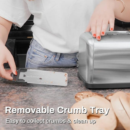 Toaster 2 Slice, Extra Wide Slot Toaster