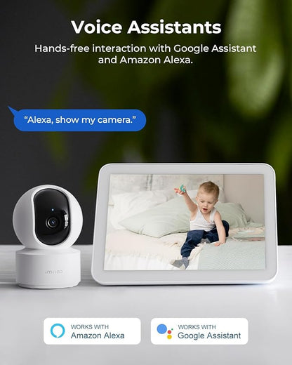 IMILAB C21 2.5K Security Camera Indoor, 360° View Room Camera