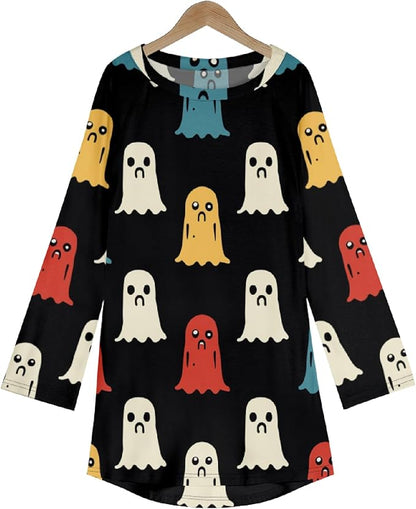 MARSVOVO Women Novelty Graphic Plus Size Sweater Crewneck Long Sleeve Cute Printed Loose Fit Casual Fall Sweaters Top