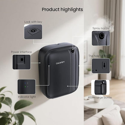 Waterless Diffuser, Hotel Scent Diffuser-Smart APP Control-400mL Capacity Up to