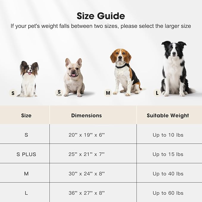 MIXJOY Dog Beds for Small Dogs Cats, Soft Cat Bed for Indoor Cats, Rectangle Pet Bed for Puppy Kitty, Washable Dog Bed with Removable Cover, Anti Slip Bottom, 20"x19"x6", Grey