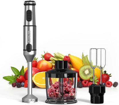 Immersion Blender Handheld GAVASTO Hand Blender, 20 Speeds and Turbo Mode Hand
