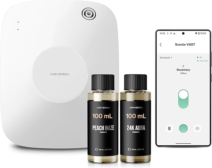 Airversa Smart Waterless Essential Oil Diffuser, 400mL Capacity