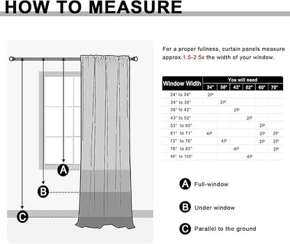 JIUZHEN Christmas Blackout Curtains