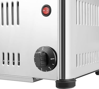 1680W Electric Toaster with 2 Modes & 1-5min Timer, Stainless Steel Bread