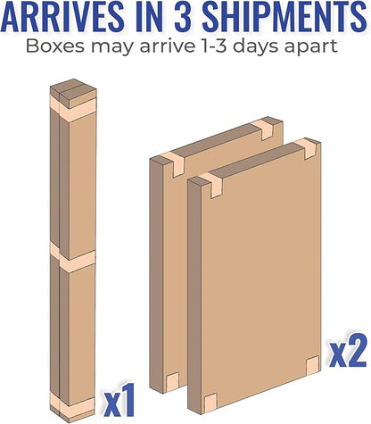 SafeRacks 4ft x 8ft Overhead Garage Storage Rack 2 Rack Pack