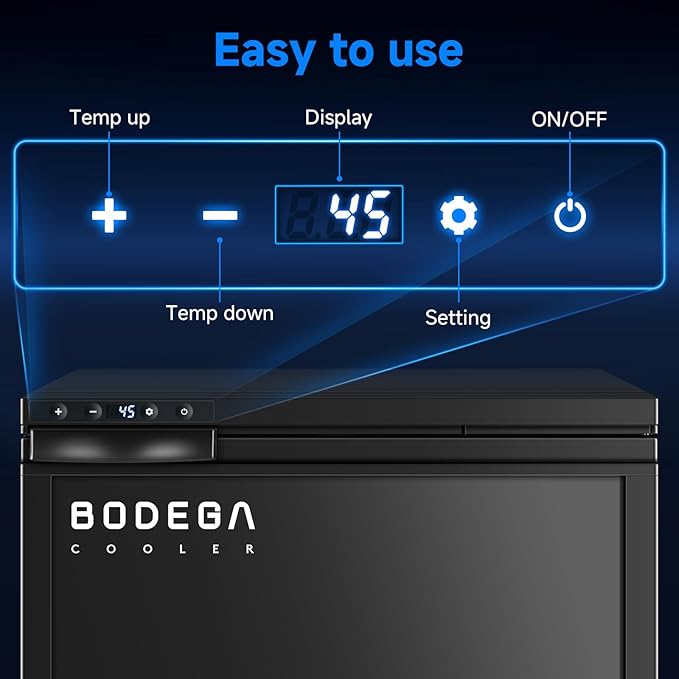 BODEGA BODEGACOOLER 12 Volt Refrigerator, RV Refrigerator APP Control, 65L RV