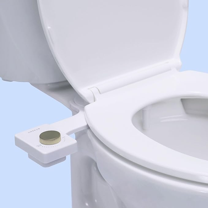 TUSHY Fresh Cool Water Bidet: Ultra Slim Toilet Seat Attachment Easy DIY