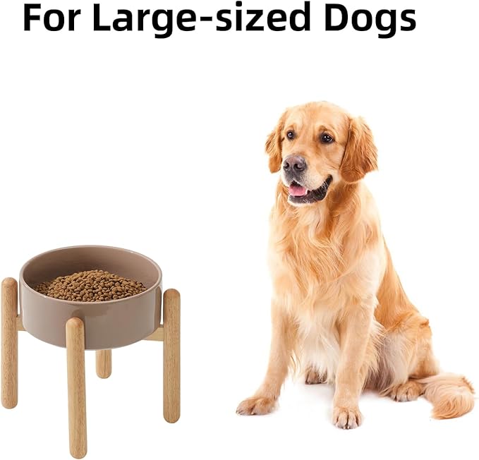 Ceramic 8.2inch Raised Dog Bowl