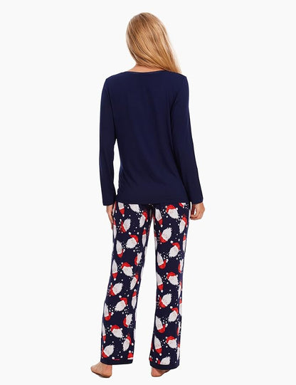 GYS Viscose from Bamboo Women's Pajama Sets Super Soft Long Sleeve Sleepwear Comfy Winter Pjs Sets S-4X