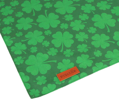 PTDECOR St. Patrick's Day Dog Bandana, Reversible Dog Scarf, Multi Size Offered, Green Shamrock Pet Bandanas for Small Dogs Pets (St. Patrick's Day, Small)