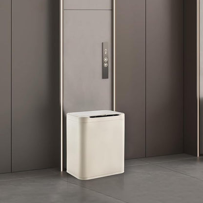 ELPHECO Stainless Steel Office Trash Can Motion Sensor Garbage Can Touchless