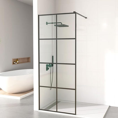 Mainzel 36" W x 76" H Fixed Shower Glass Panel, Frameless 3/8" ANSl Tempered