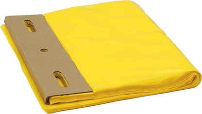 Zero Waste USA - The MITTN Bag® - MittN Dog Waste Header Bags with 7" gusset bottom creates a 'mitt' for easy pick-up - Fits all header dispensers - Yellow 20 headers = 2,000 Bags